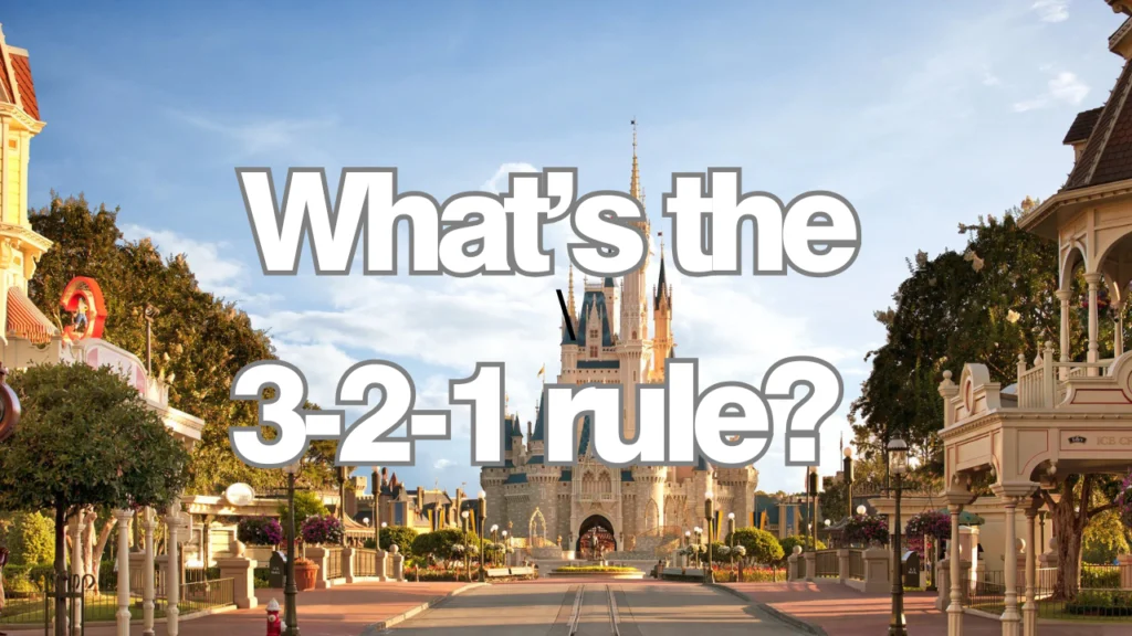 Disneyland Paris 3-2-1 -sääntö